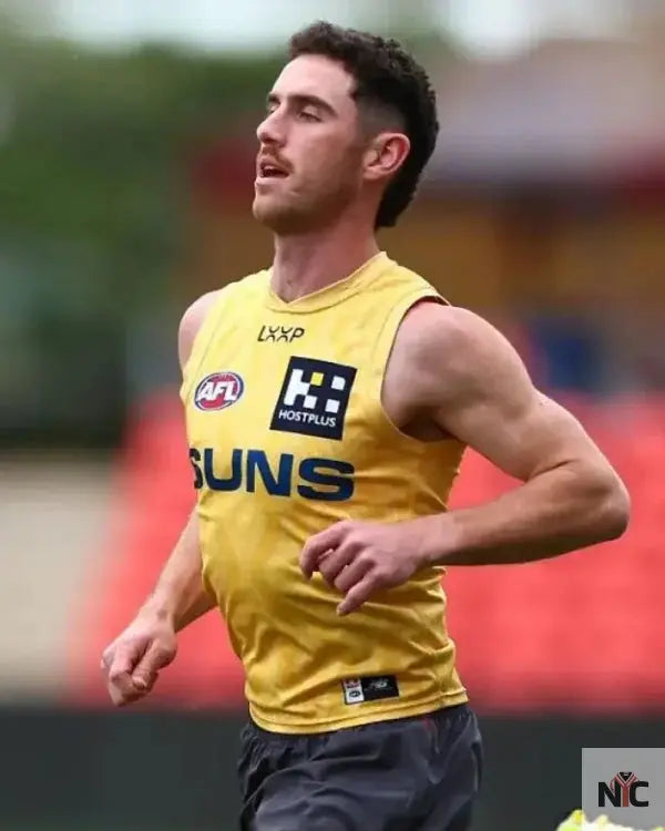 Gold Coast Suns AFL Training Session Yellow Jersey NYC Jackets