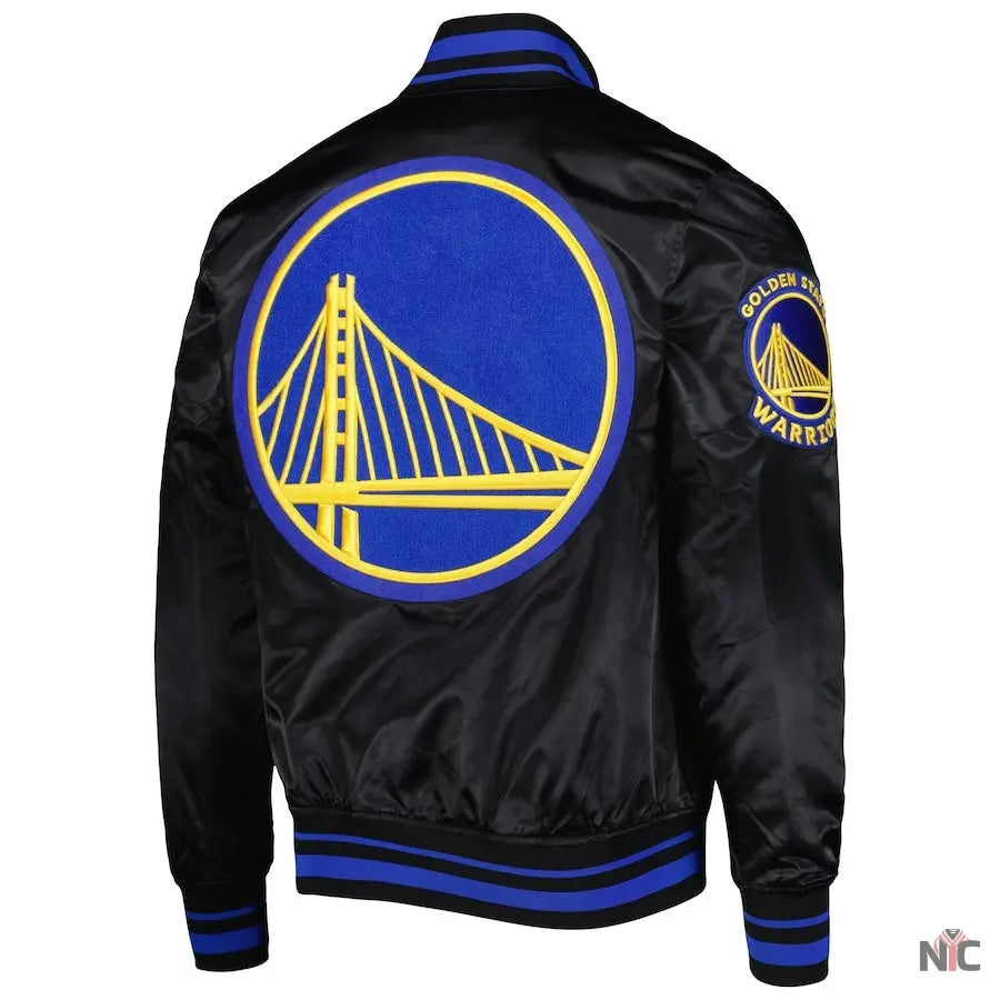 Golden State Warriors Mash Up Capsule Satin Jacket NYC Jackets