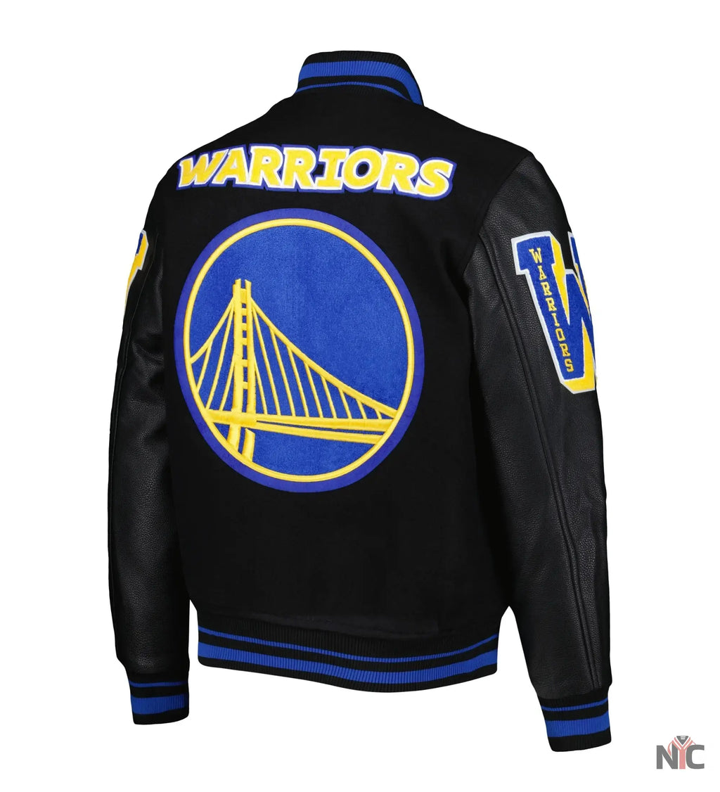 Golden State Warriors Mashup Varsity Jacket NYC Jackets