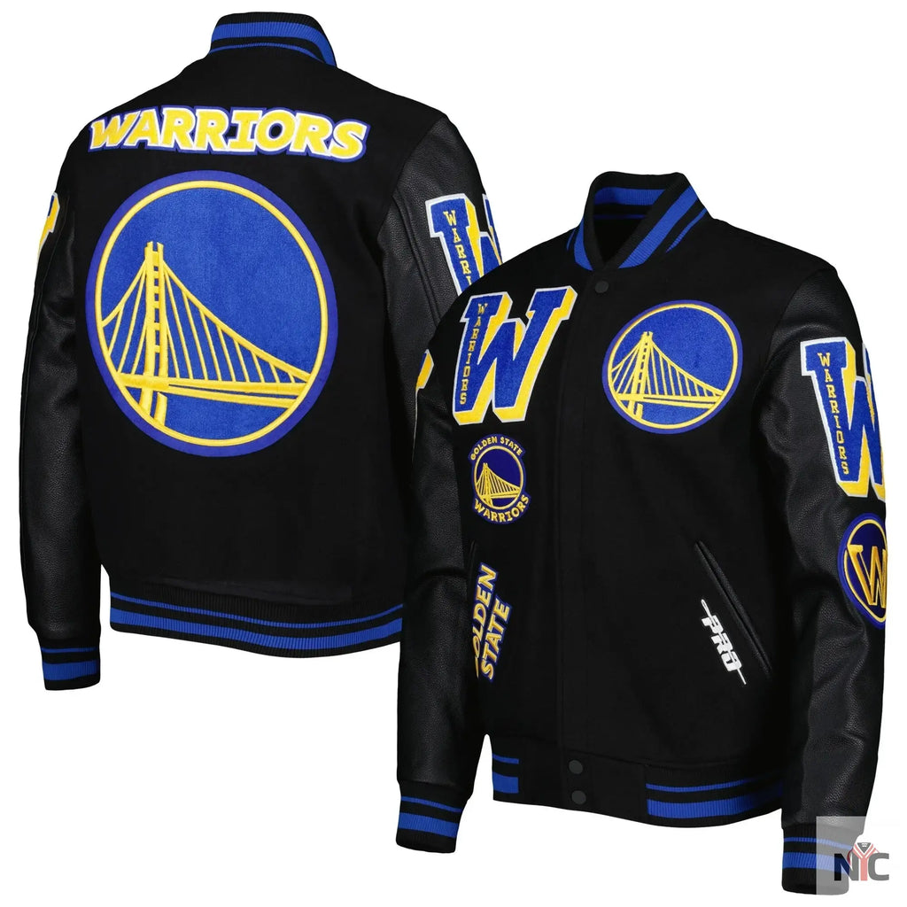 Golden State Warriors Mashup Varsity Jacket NYC Jackets