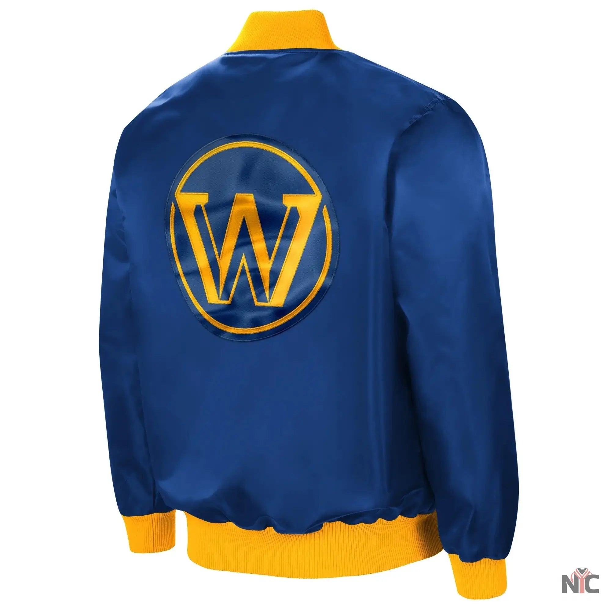 Golden State Warriors The Ambassador Satin Full-Zip Jacket NYC Jackets
