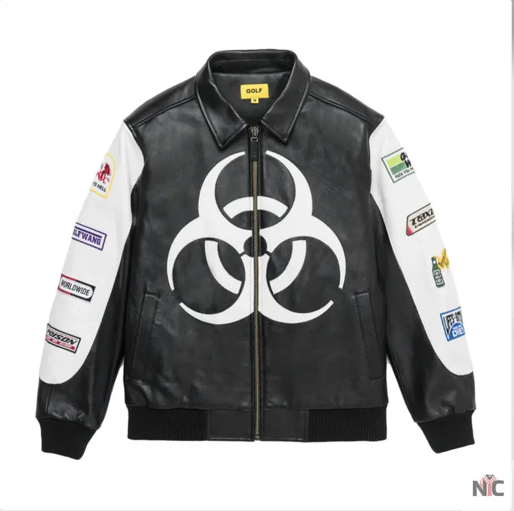 Golf Wang Golf Racing Leather Jacket NYC Jackets