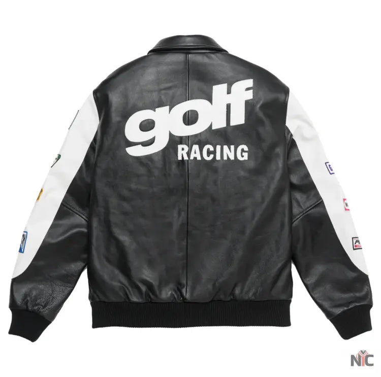 Golf Wang Golf Racing Leather Jacket NYC Jackets