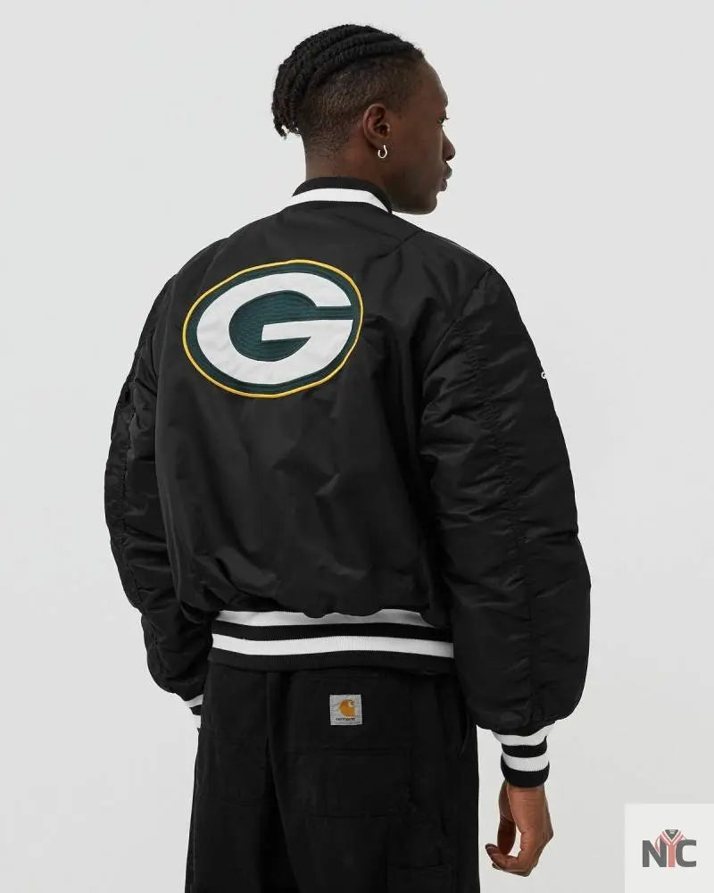 Green Bay Packers Alpha Industries MA-1 Bomber Jacket NYC Jackets