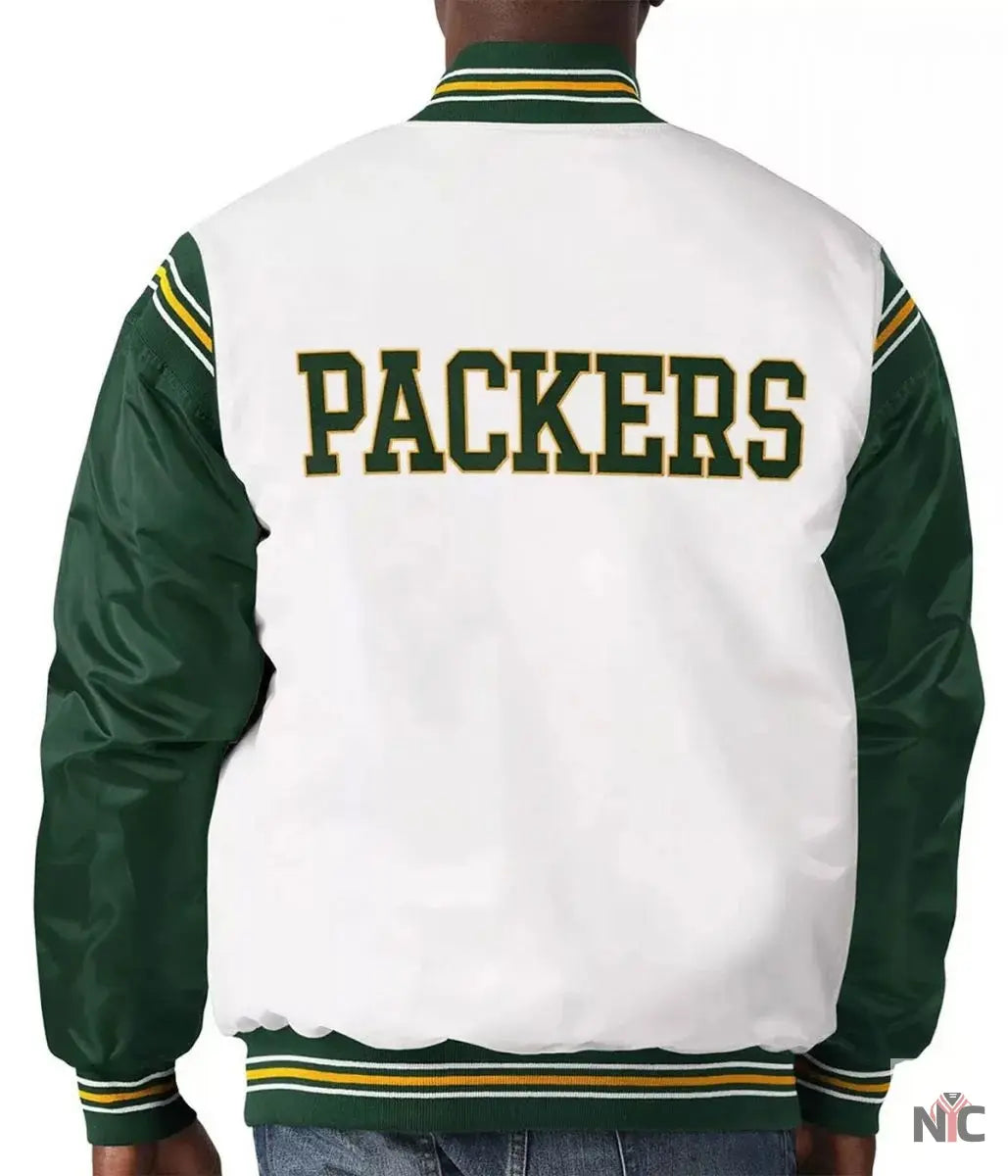 Green Bay Packers Historic Renegade Satin Jacket NYC Jackets