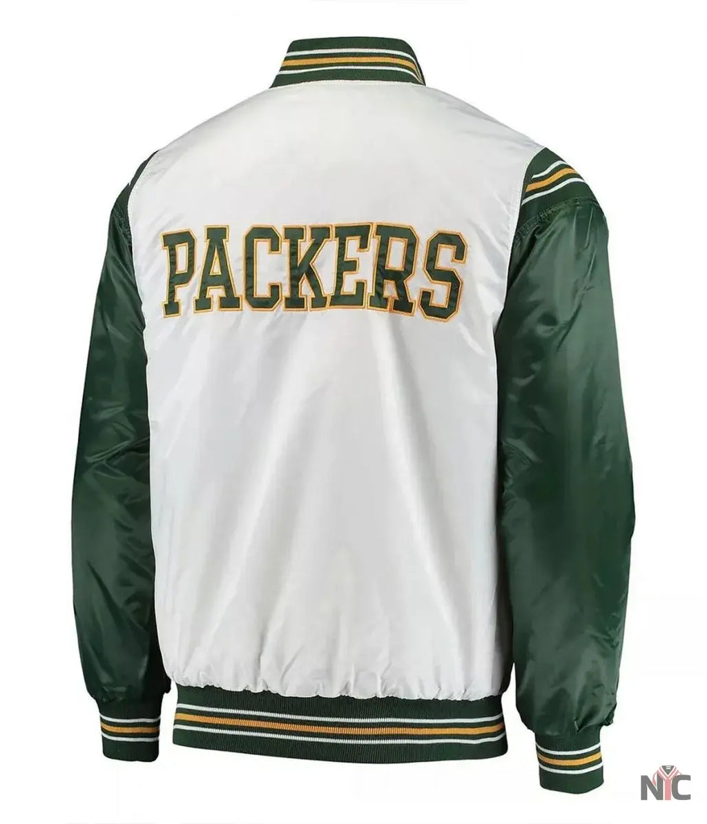 Green Bay Packers Historic Renegade Satin Jacket NYC Jackets