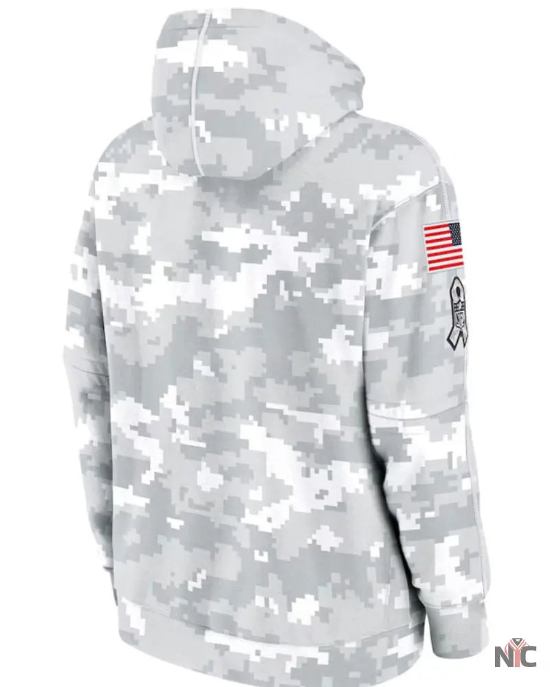 Green Bay Packers Salute To Service Camo 2024 Hoodie NYC Jackets