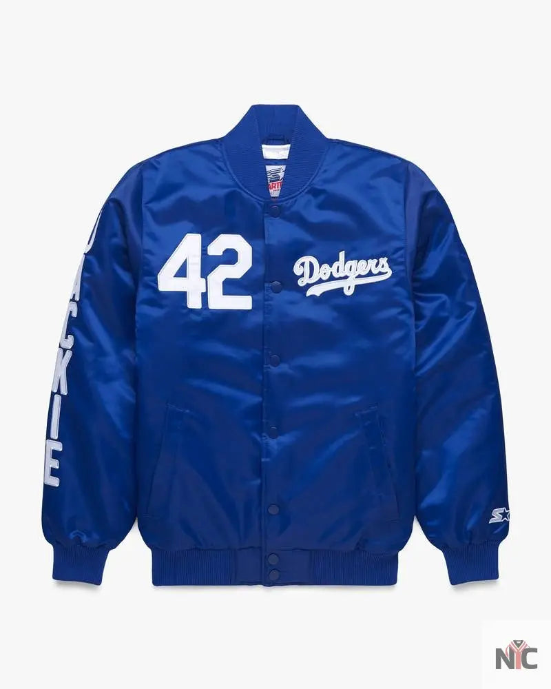 HOMAGE x Starter Jackie Robinson Satin Jacket NYC Jackets