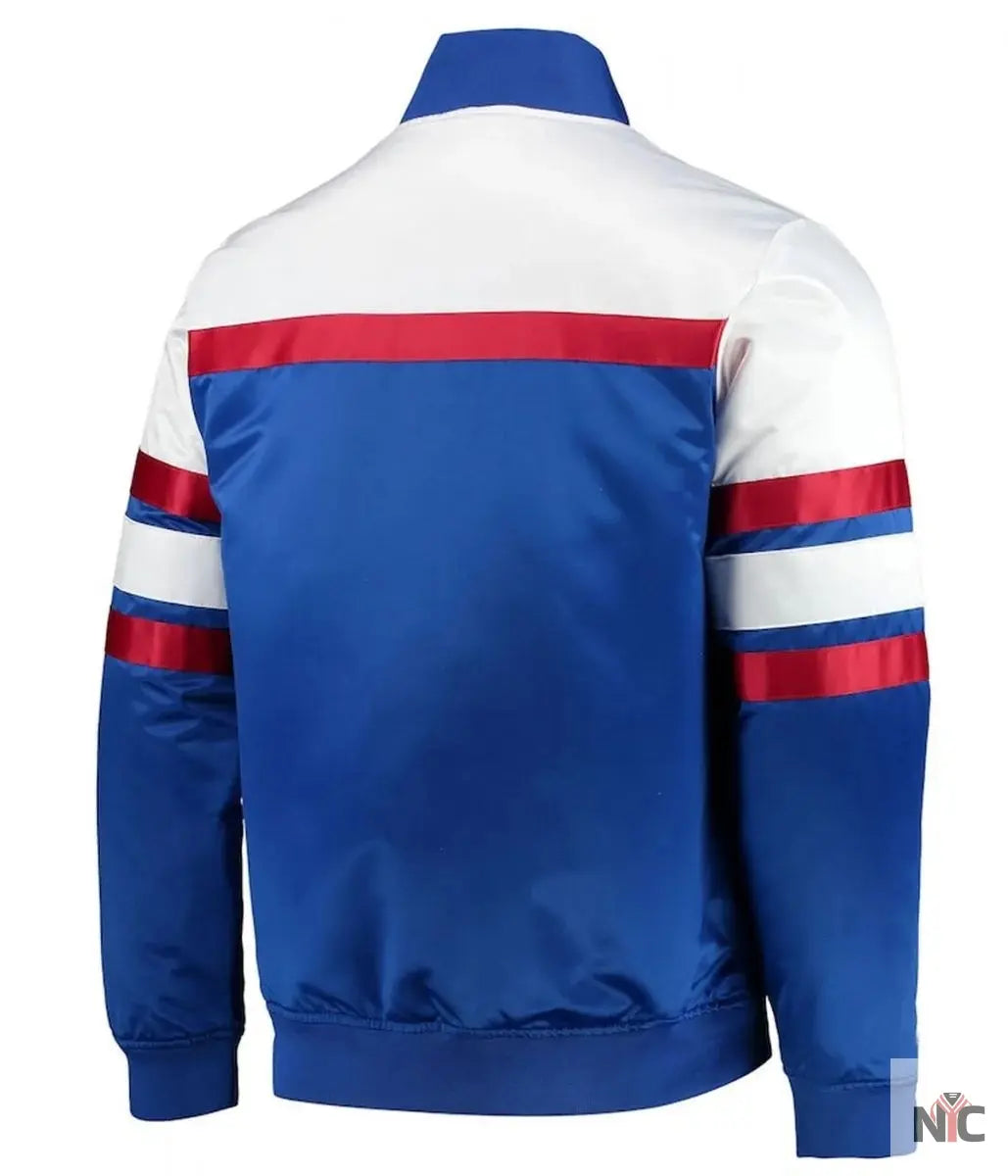 Hardwood Classics Script Philadelphia Satin Full-Snap Jacket NYC Jackets