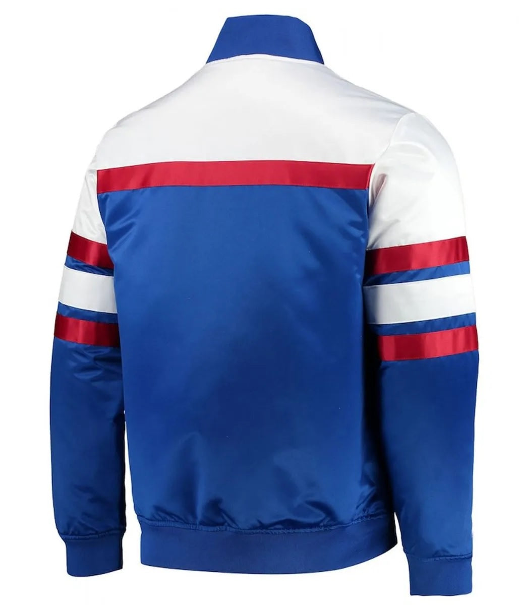 Hardwood Classics Script Philadelphia Satin Full-Snap Jacket