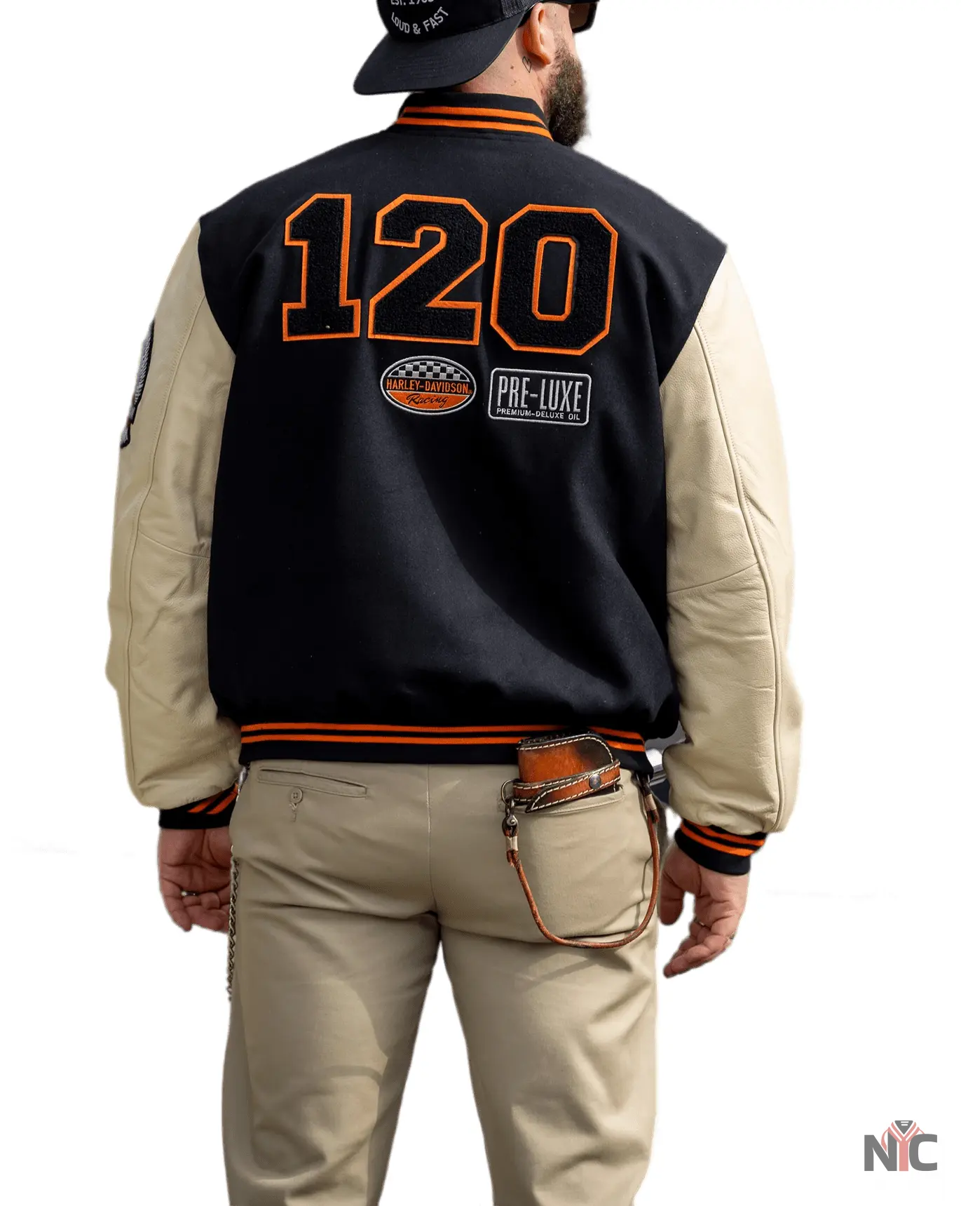 Harley Davidson 120th Anniversary Wool Varsity Jacket NYC Jackets
