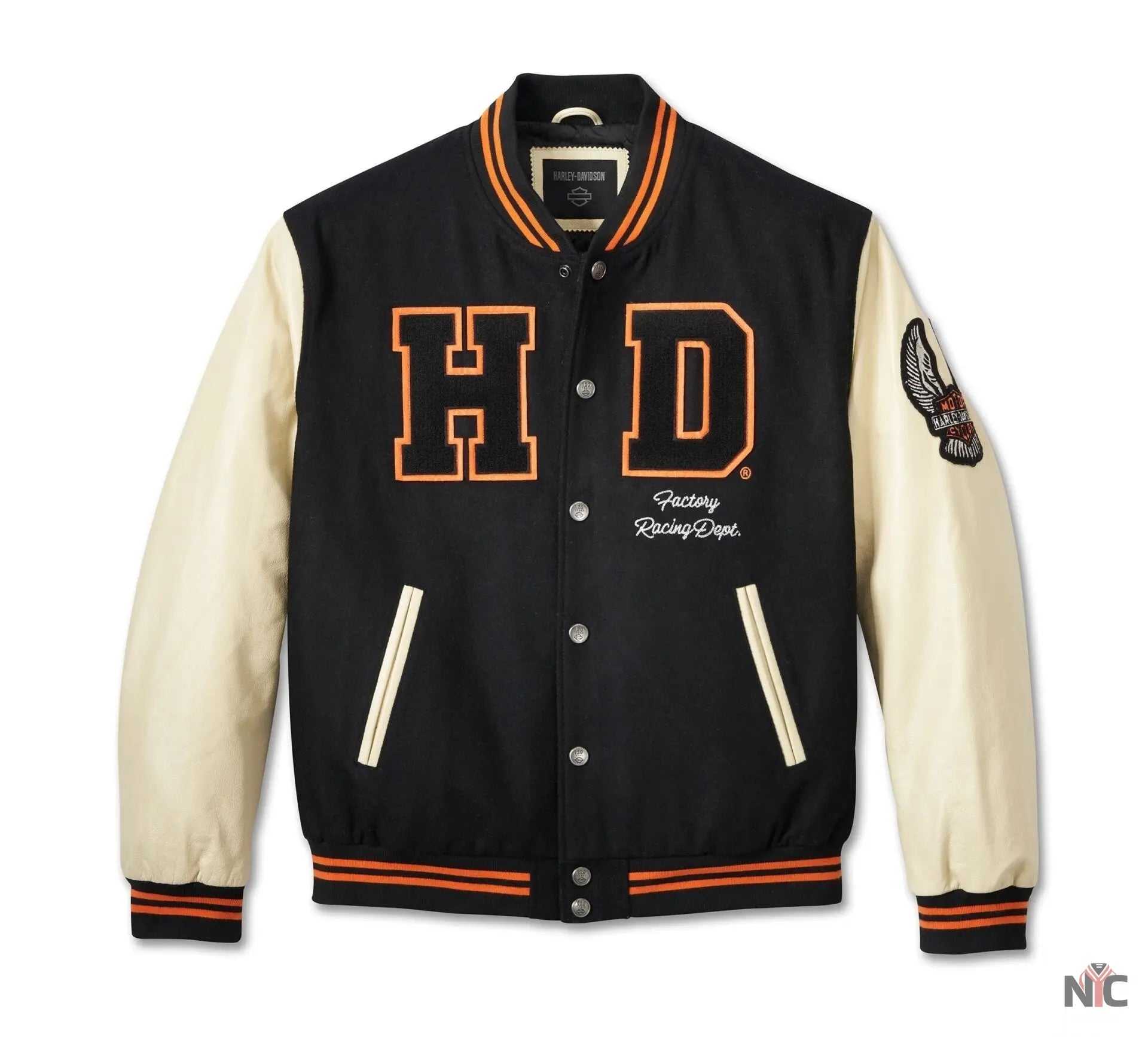 Harley Davidson 120th Anniversary Wool Varsity Jacket NYC Jackets