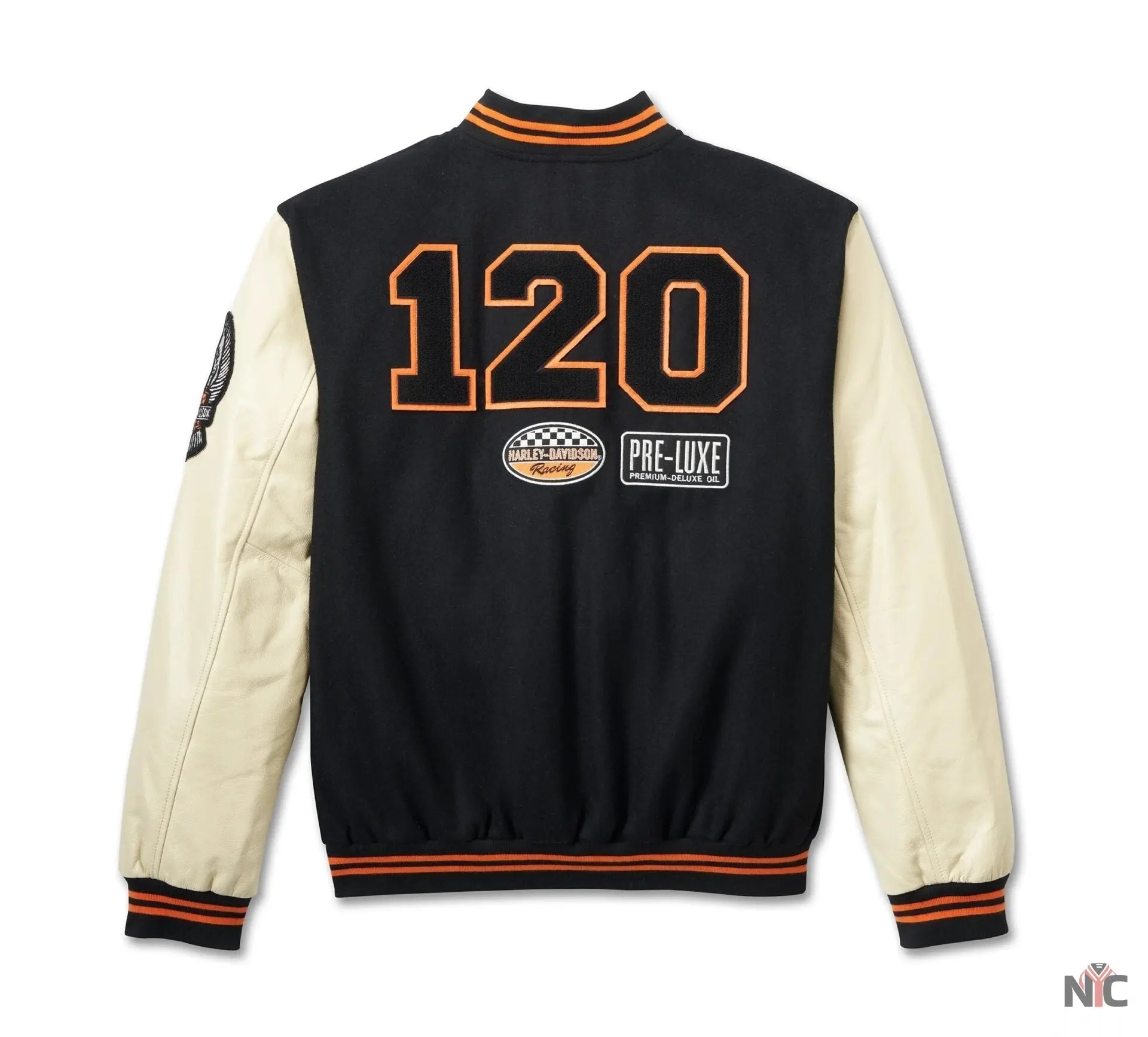 Harley Davidson 120th Anniversary Wool Varsity Jacket NYC Jackets