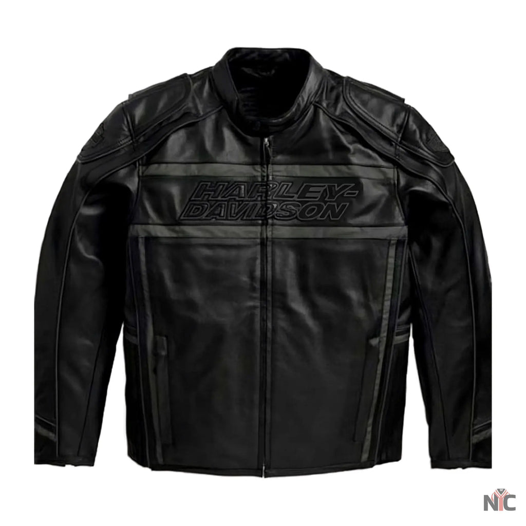 Harley Davidson Luminator 360 Black Leather Jacket NYC Jackets