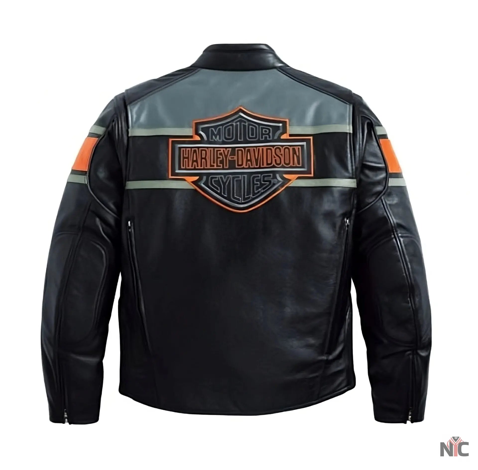 Harley Davidson Vintage Leather Biker Jacket NYC Jackets
