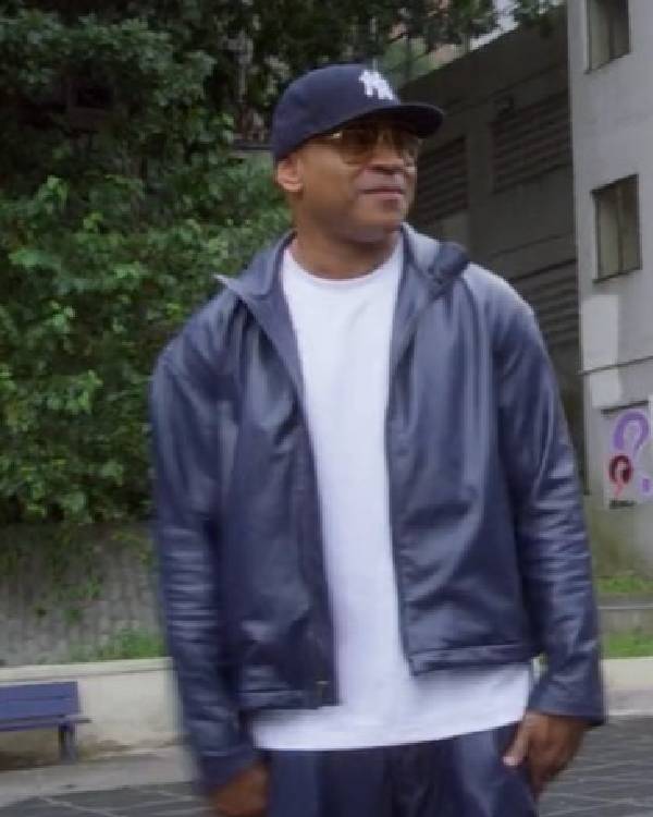 Hip Hop Was Born Here LL Cool J Blue Leather Jacket NYC Jackets
