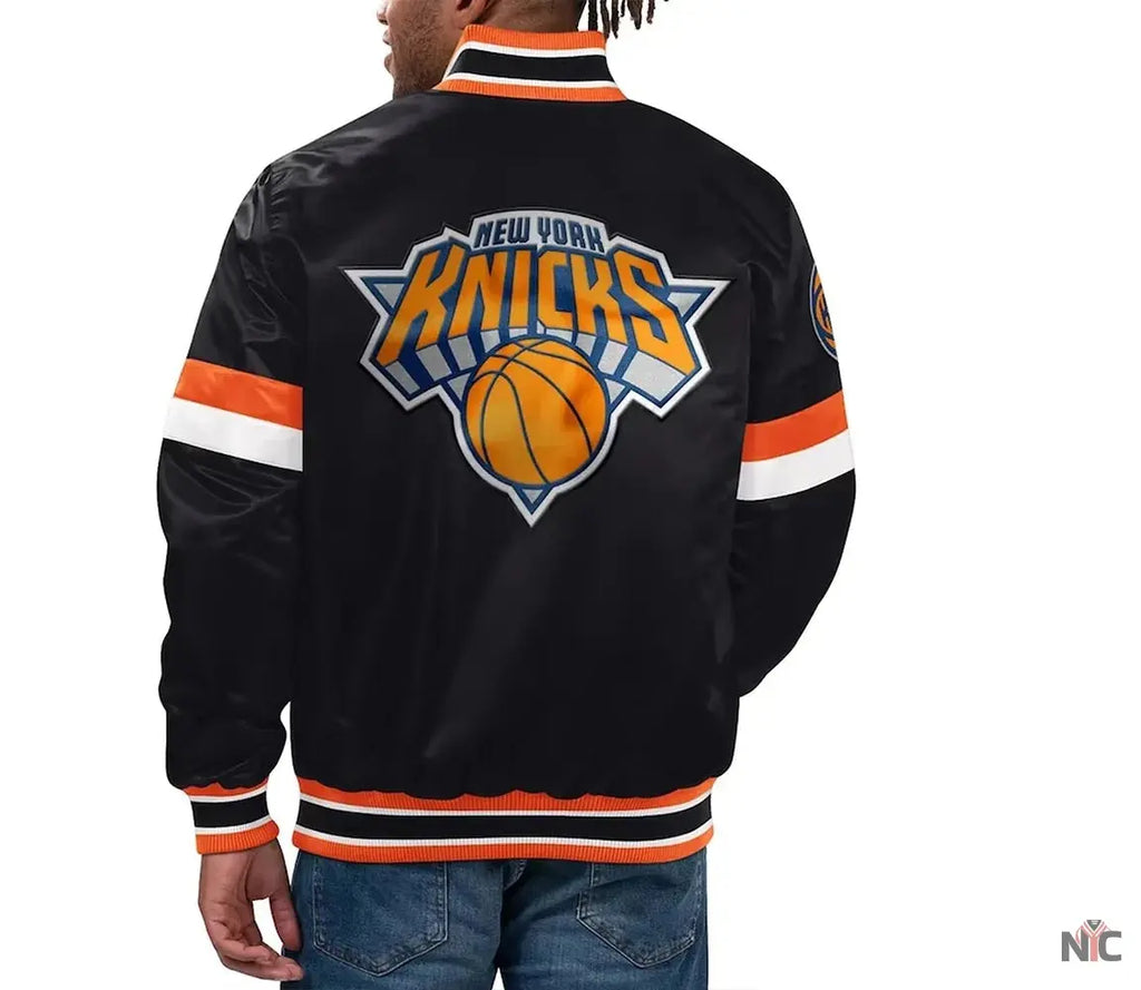Home Game New York Knicks Black Jacket NYC Jackets