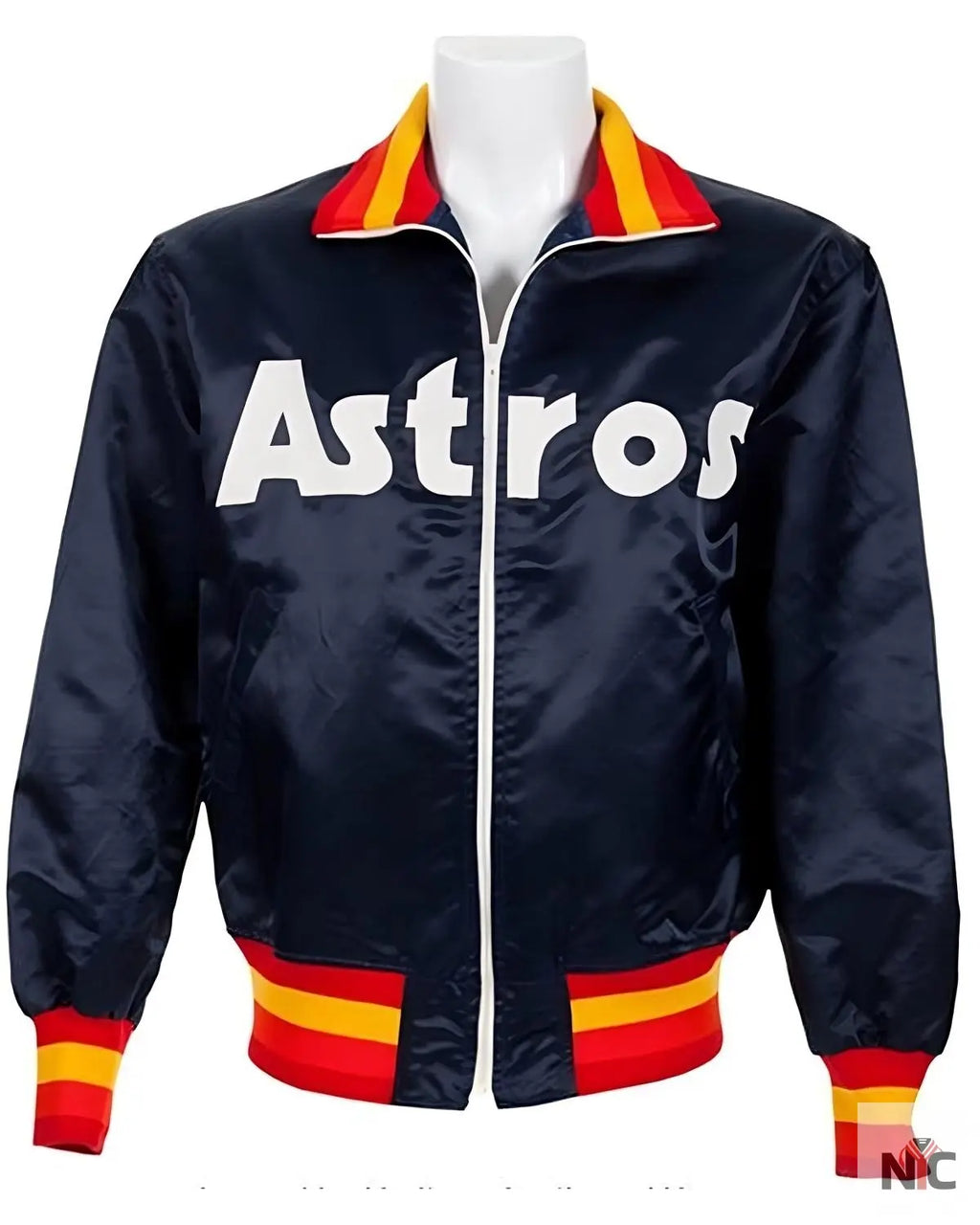 Houston Astros 1980’s Blue Satin Jacket NYC Jackets