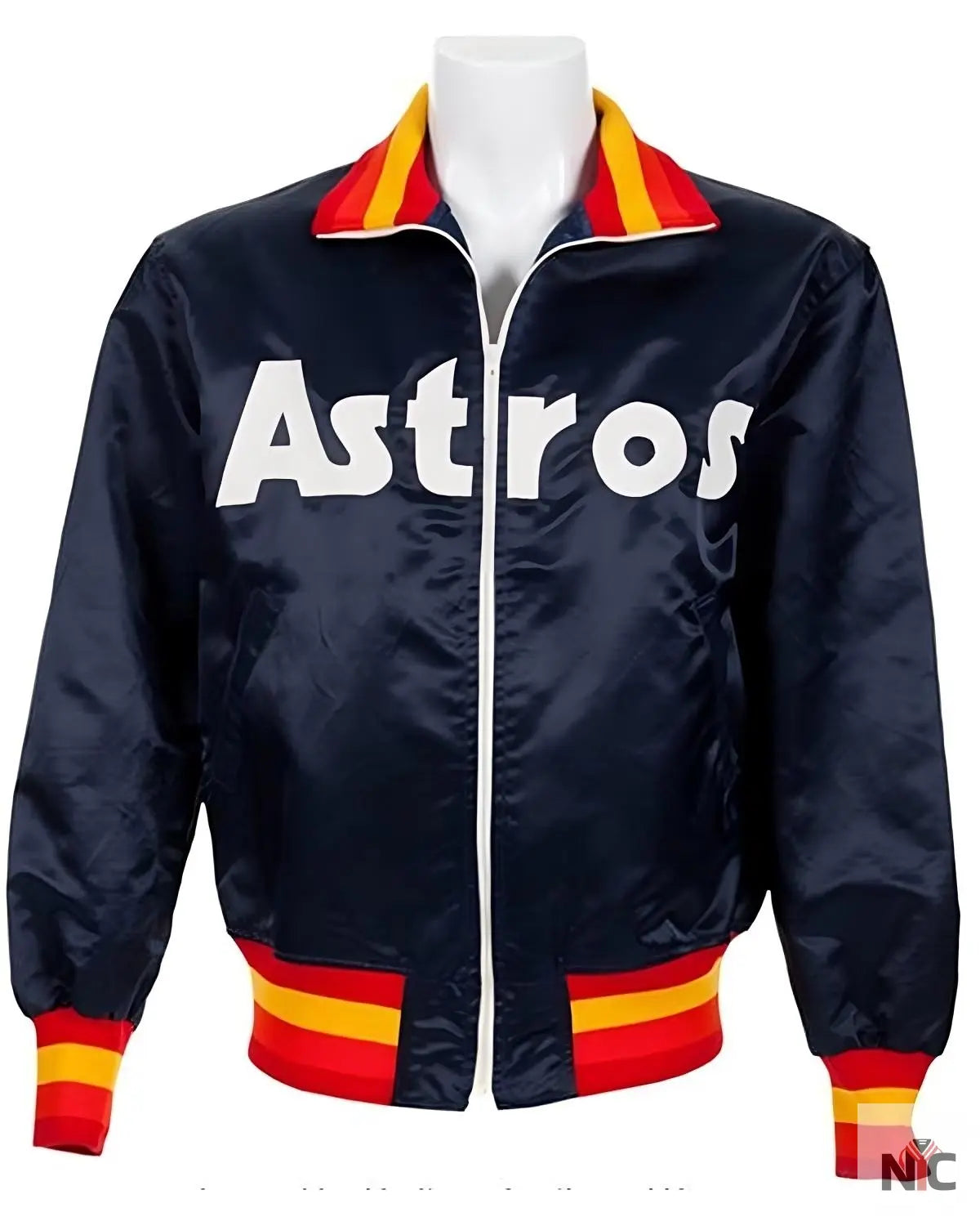 Houston Astros 1980’s Blue Satin Jacket NYC Jackets