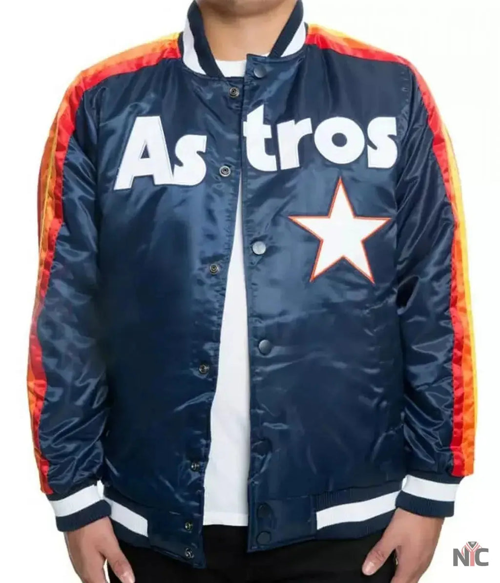 Houston Astros Bomber Blue Jacket NYC Jackets