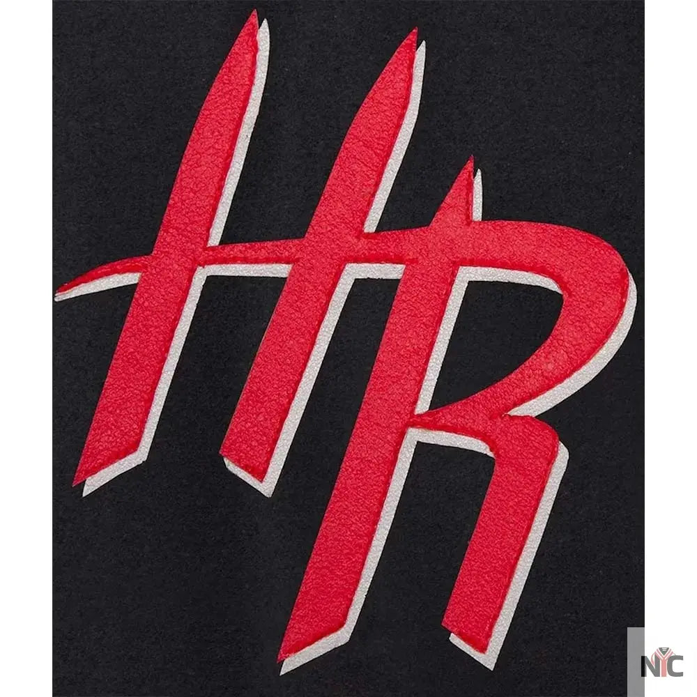 Houston Rockets Black and White Varsity Jacket NYC Jackets