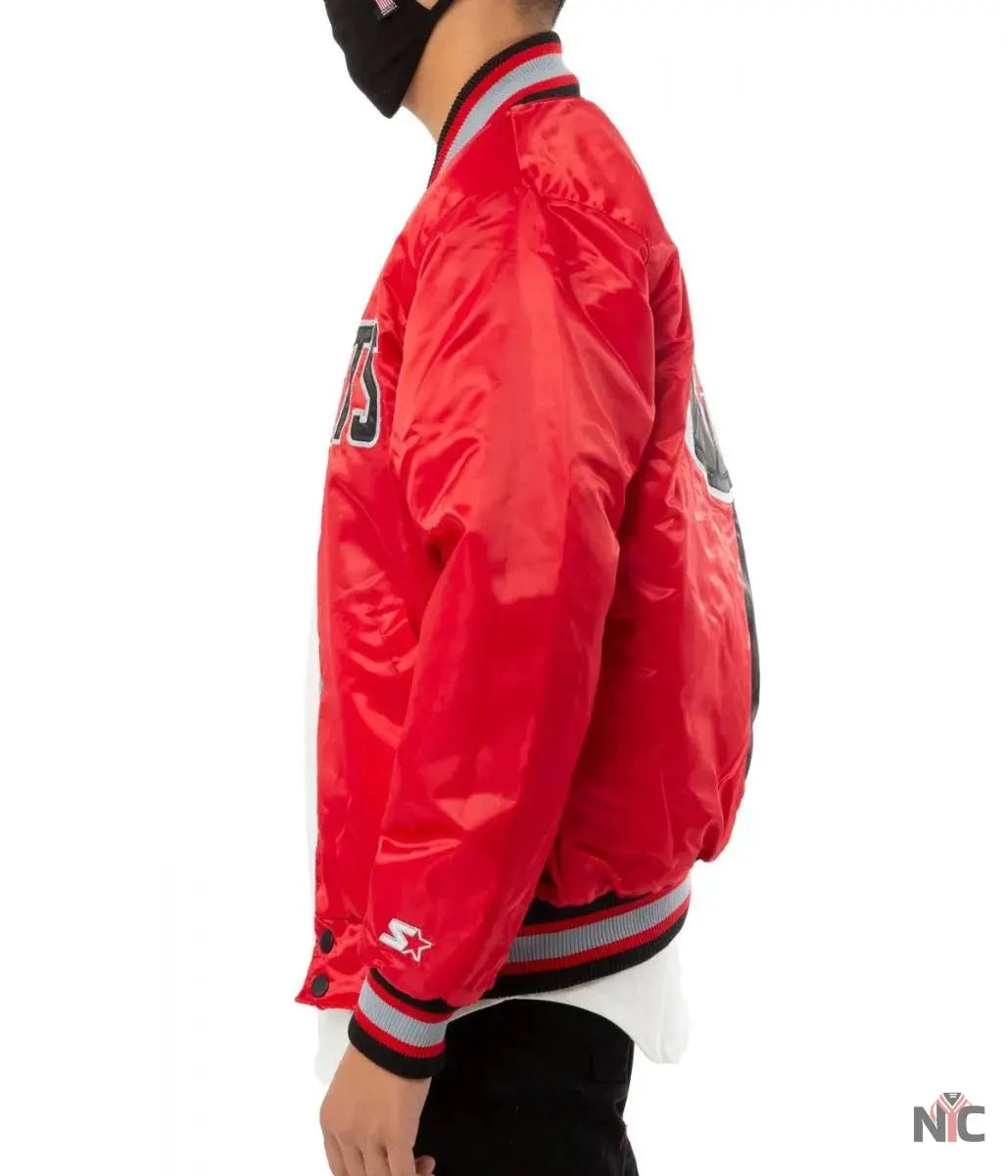 Houston Rockets Red and Black Jacket. NYC Jackets