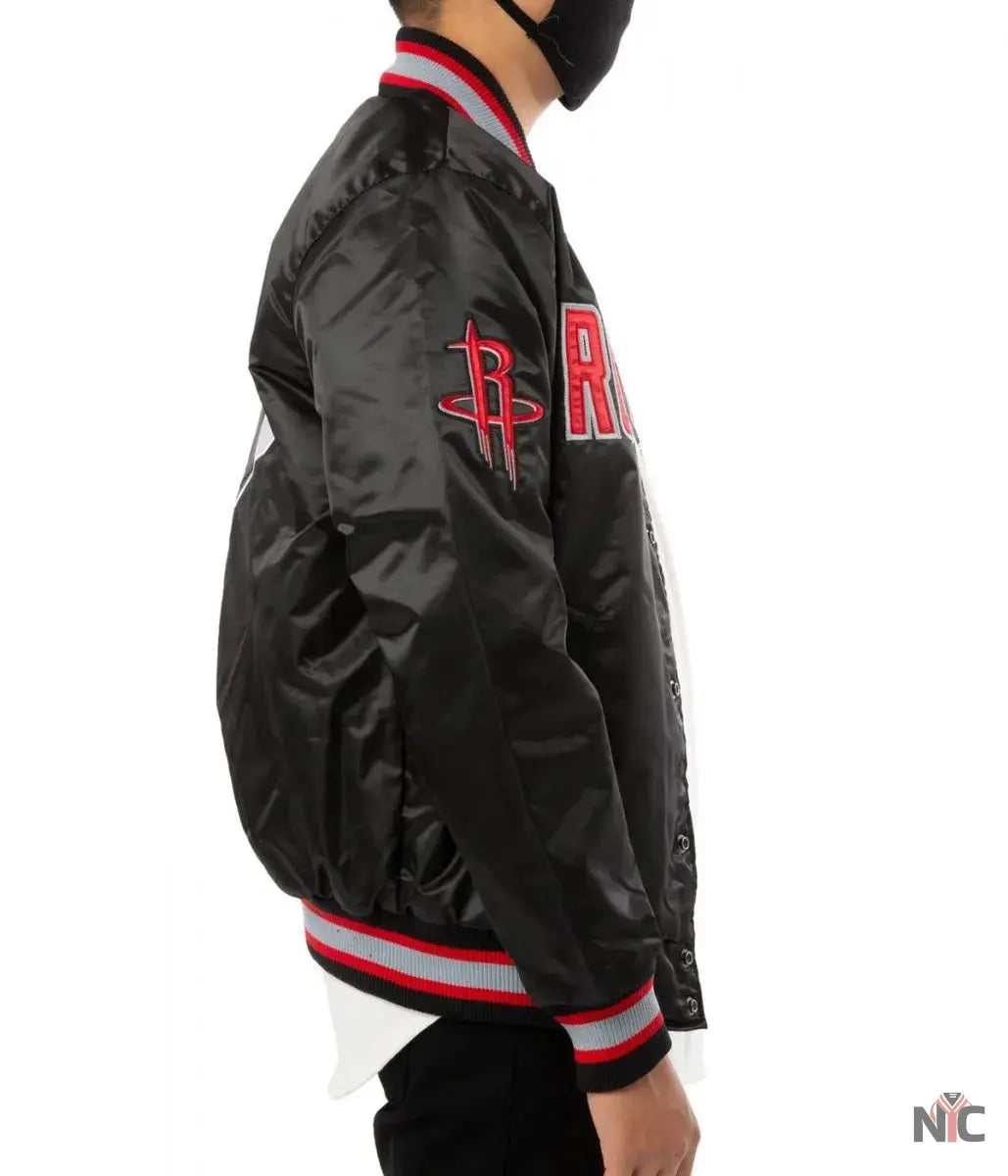 Houston Rockets Red and Black Jacket. NYC Jackets