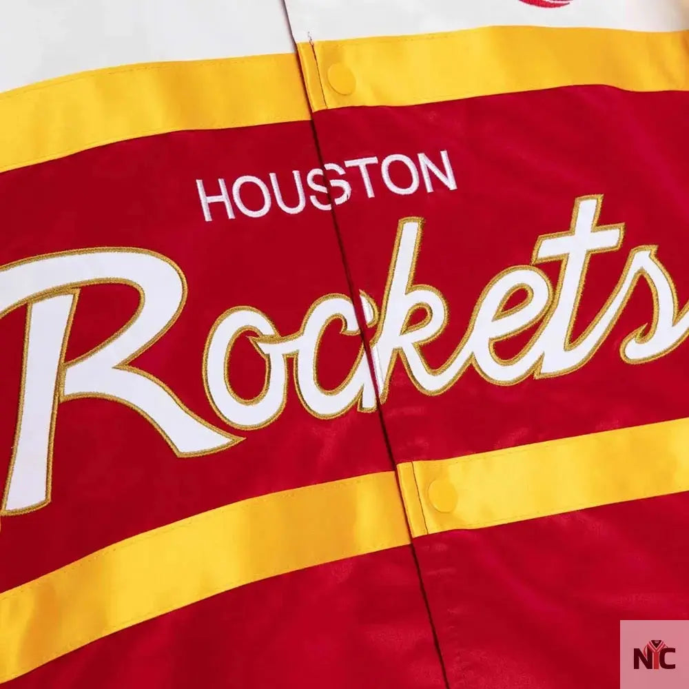 Houston Rockets Special Script Satin Jacket NYC Jackets