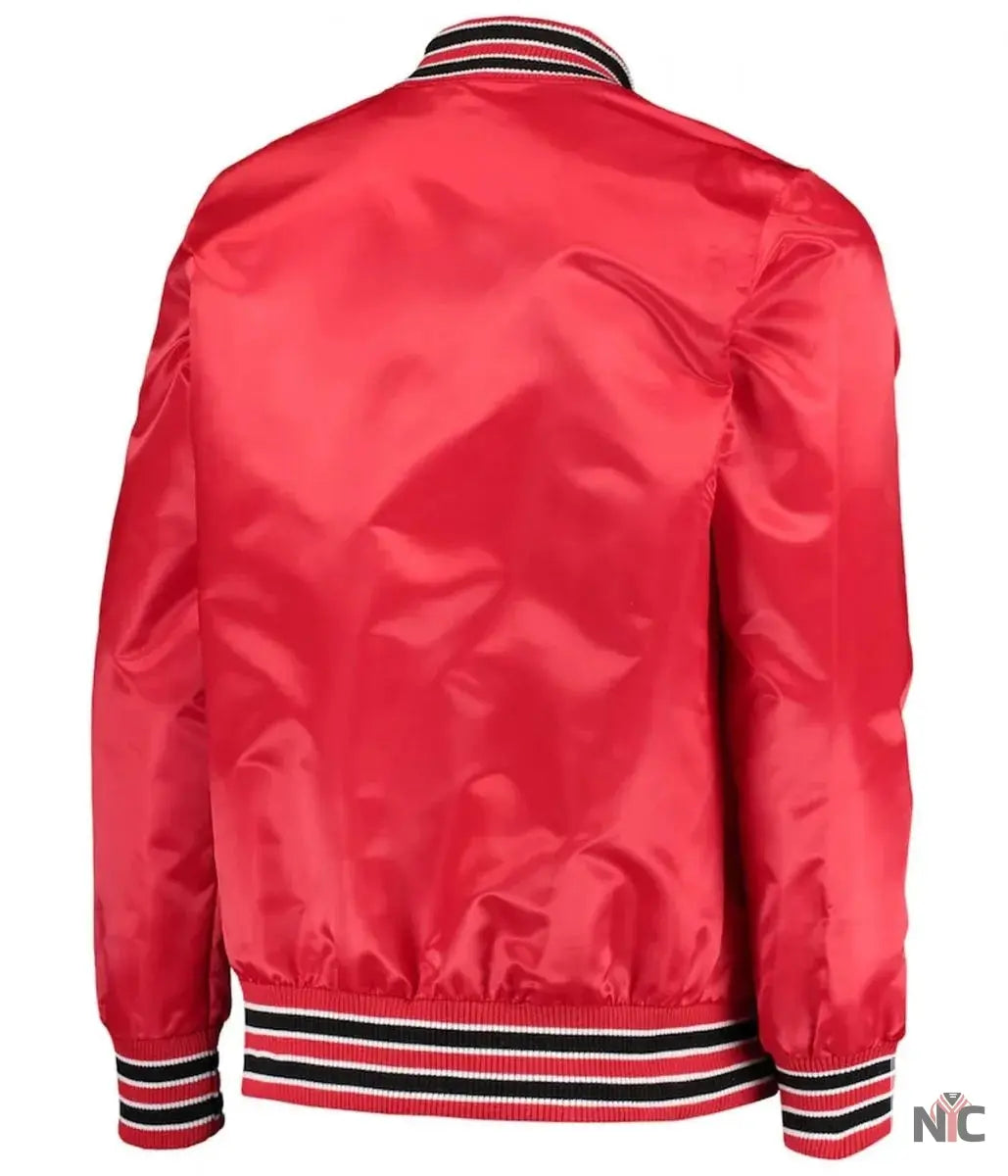 Houston Rockets The Diamond Classic Red Full-Snap Jacket NYC Jackets