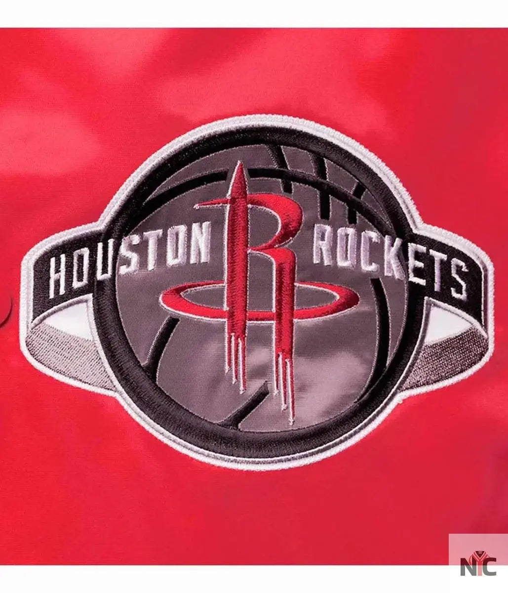 Houston Rockets The Diamond Classic Red Full-Snap Jacket NYC Jackets