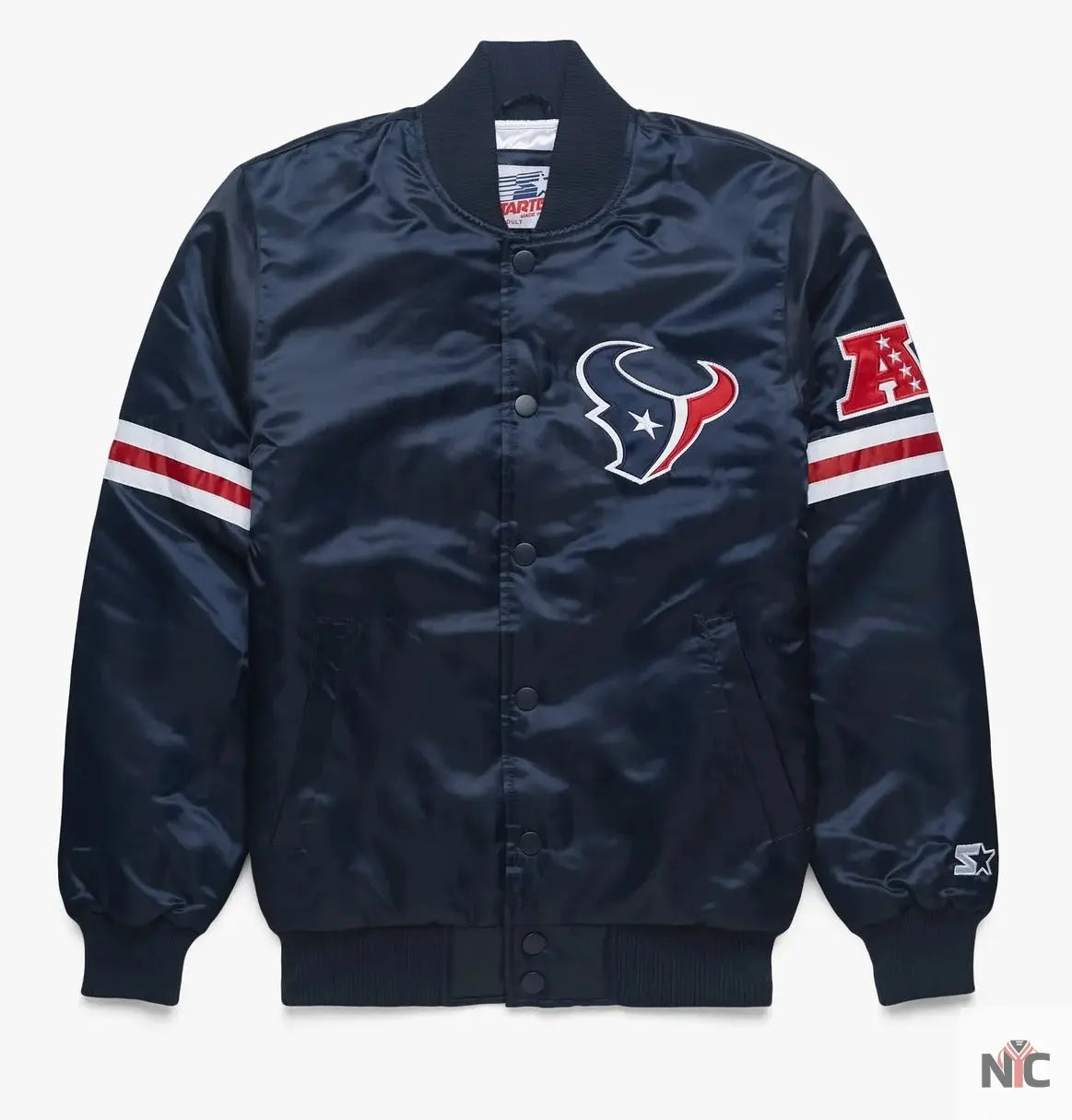 Houston Texans Satin Varsity Jacket NYC Jackets