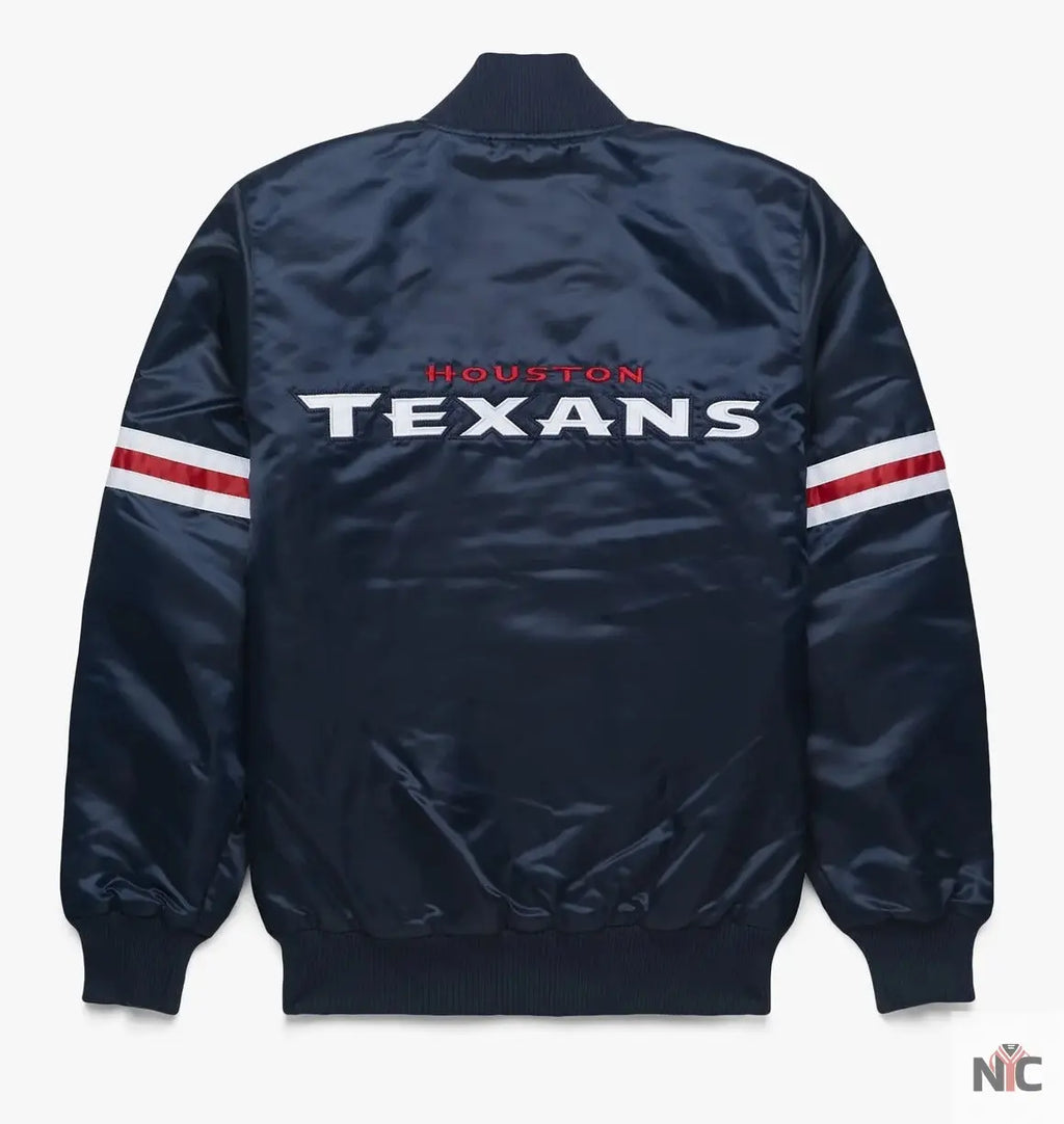 Houston Texans Satin Varsity Jacket NYC Jackets