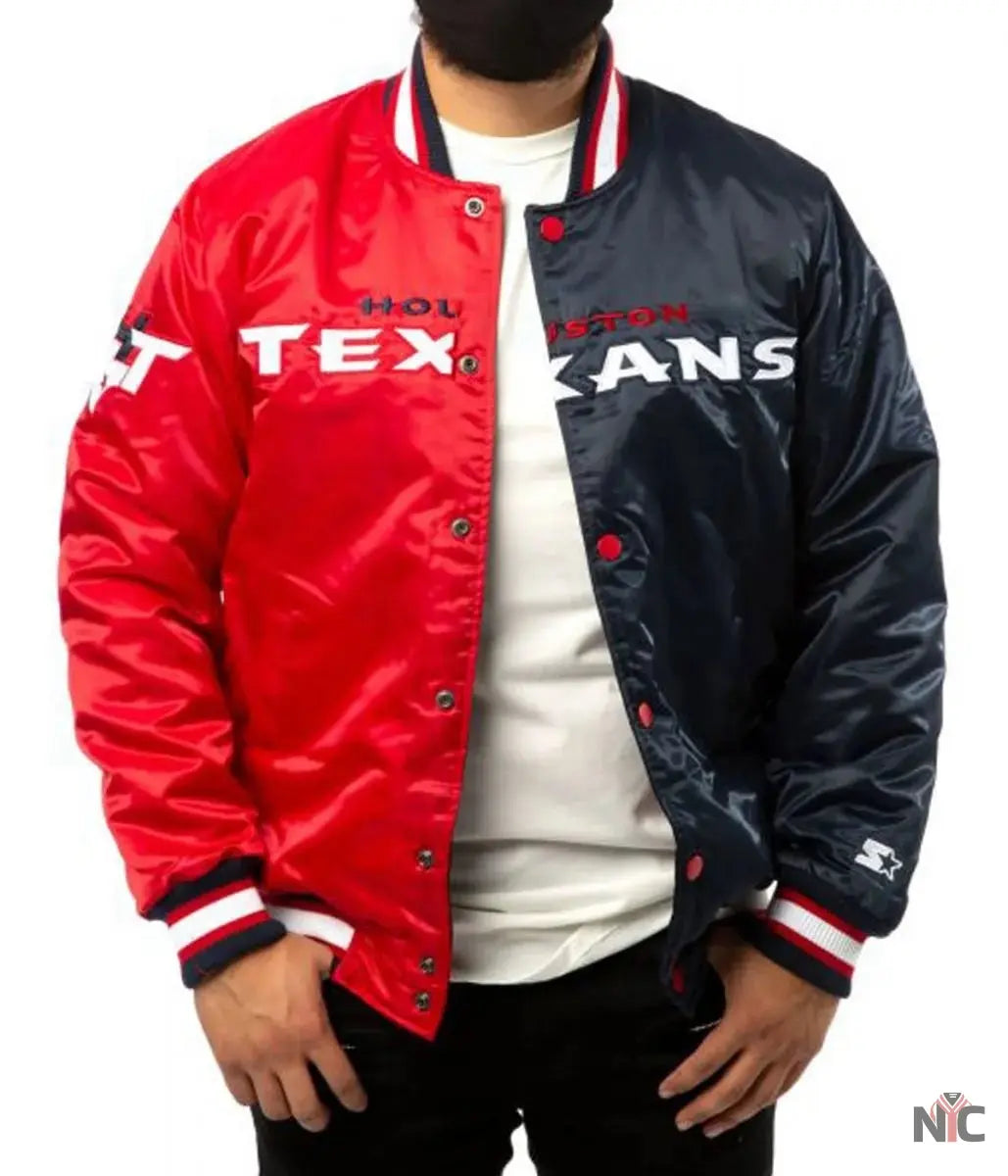 Houston Texans Starter Satin Jacket NYC Jackets