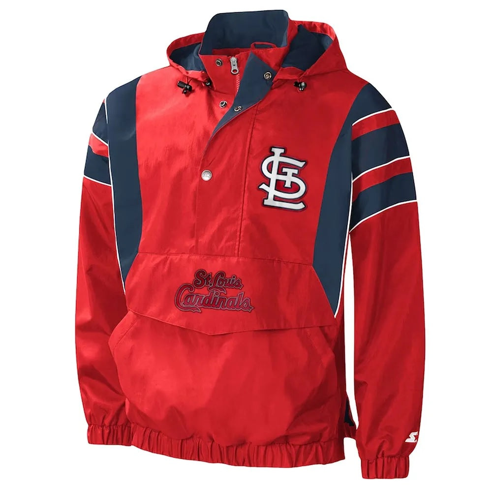Impact St. Louis Cardinals Half-Zip Hoodie Jacket NYC Jackets