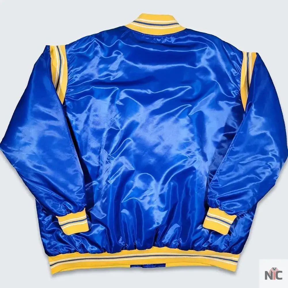 Indiana Pacers Teddy Royal Varsity Satin Jacket NYC Jackets