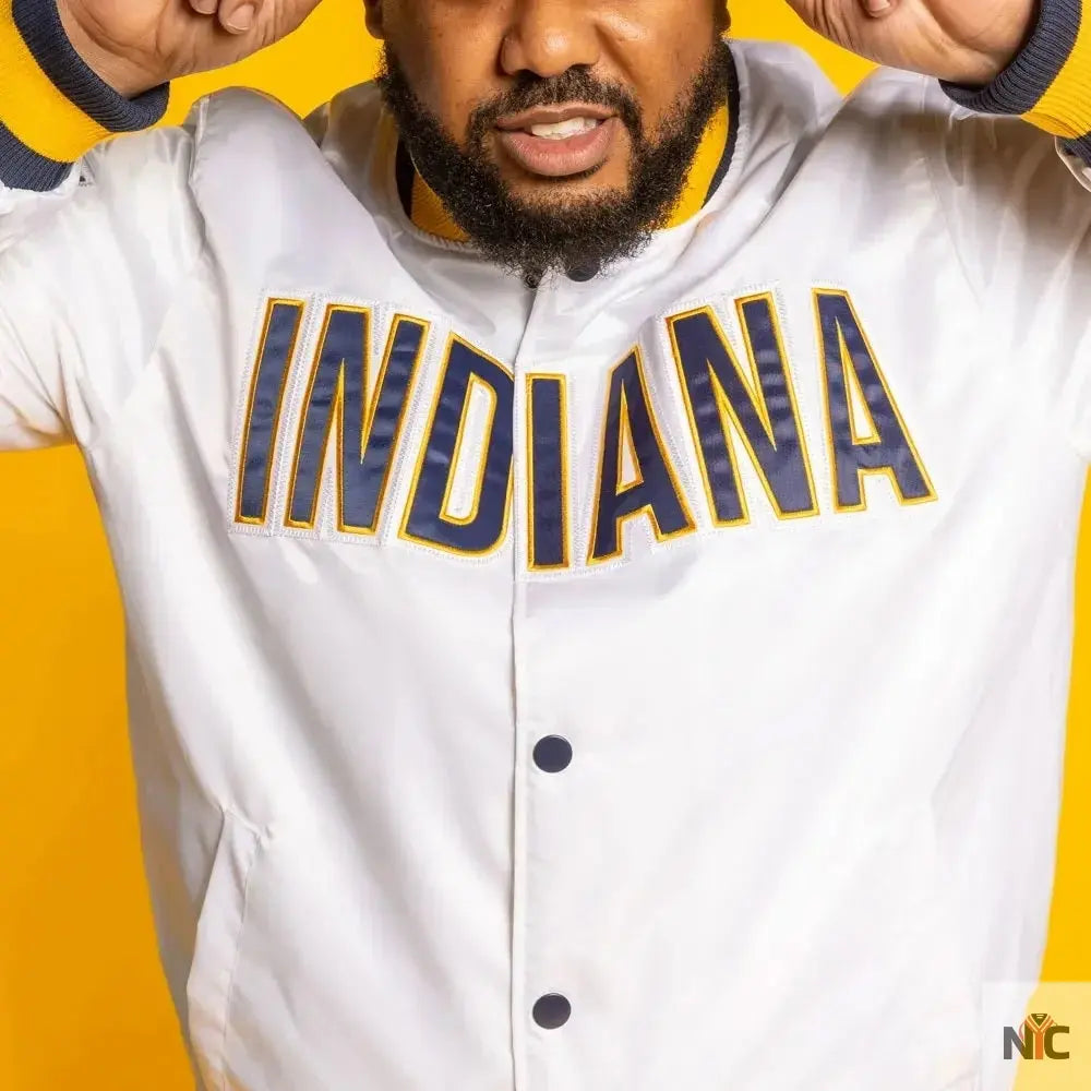 Indiana Pacers X White Jacket NYC Jackets