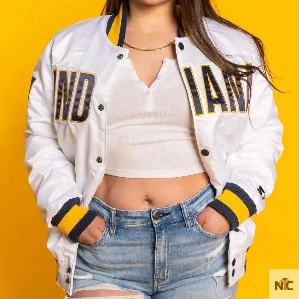 Indiana Pacers X White Jacket NYC Jackets