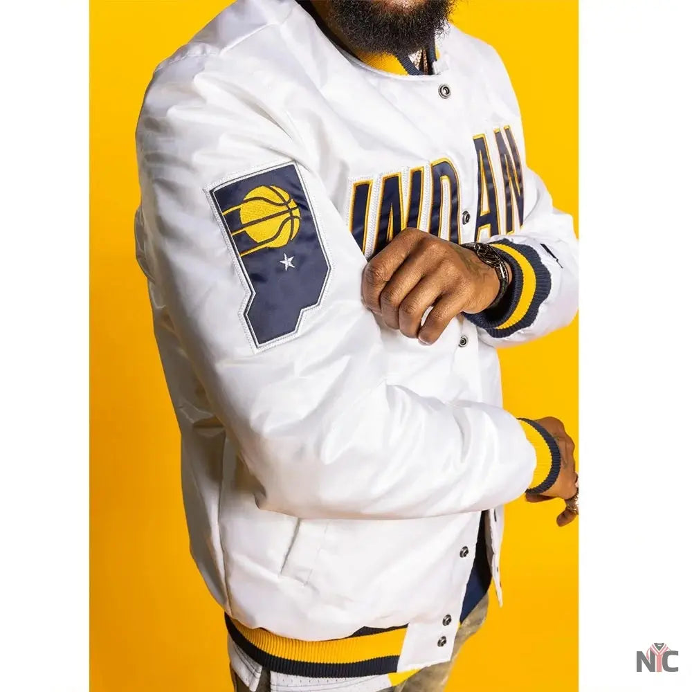 Indiana Pacers X White Jacket NYC Jackets