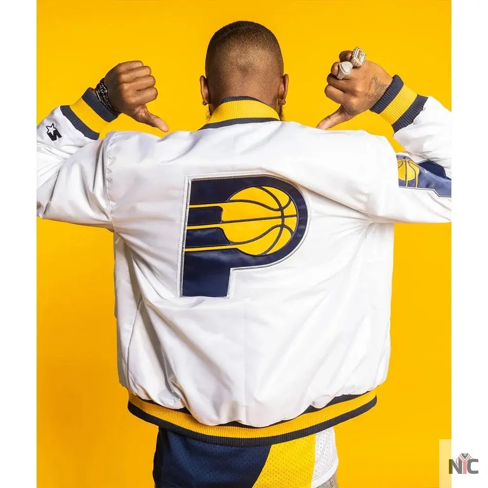 Indiana Pacers X White Jacket NYC Jackets