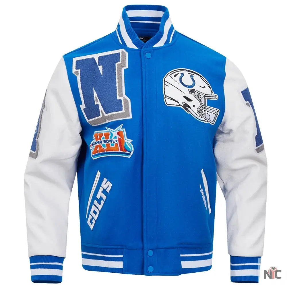 Indianapolis Colts Mashup Varsity Jacket NYC Jackets