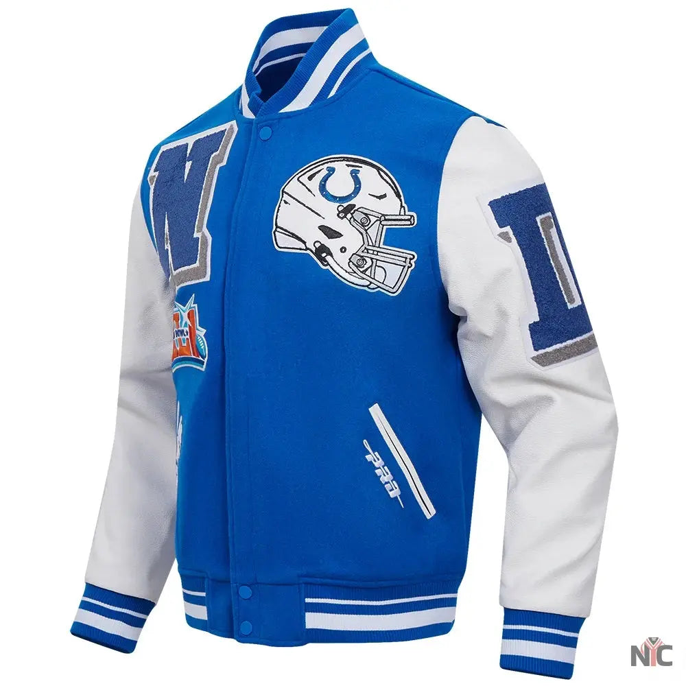 Indianapolis Colts Mashup Varsity Jacket NYC Jackets