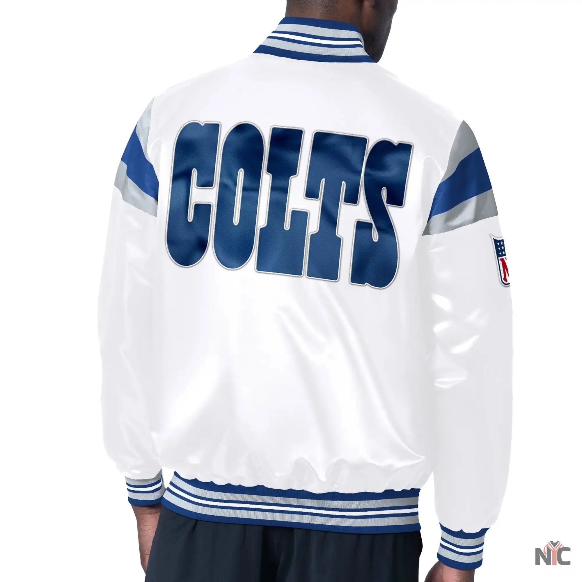 Indianapolis Colts Starter Vintage Satin Varsity Jacket NYC Jackets