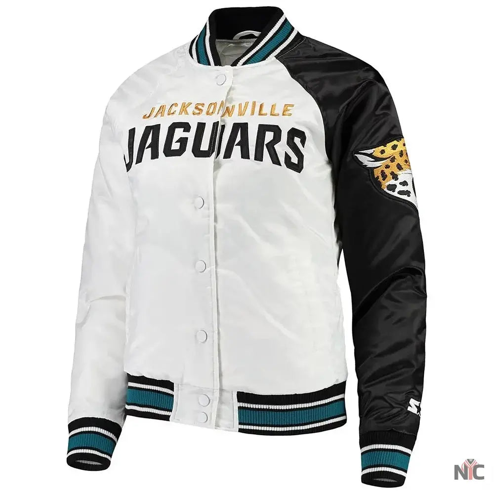 Jacksonville Jaguars Hometow Satin Jacket NYC Jackets
