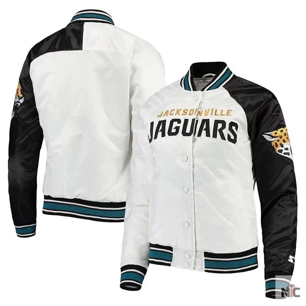 Jacksonville Jaguars Hometow Satin Jacket NYC Jackets