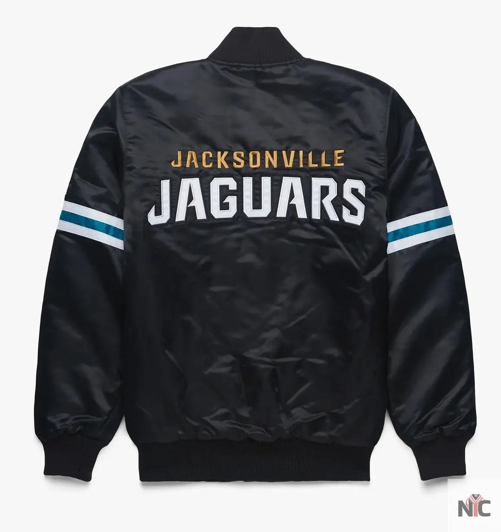 Jacksonville Jaguars Satin Varsity Jacket NYC Jackets