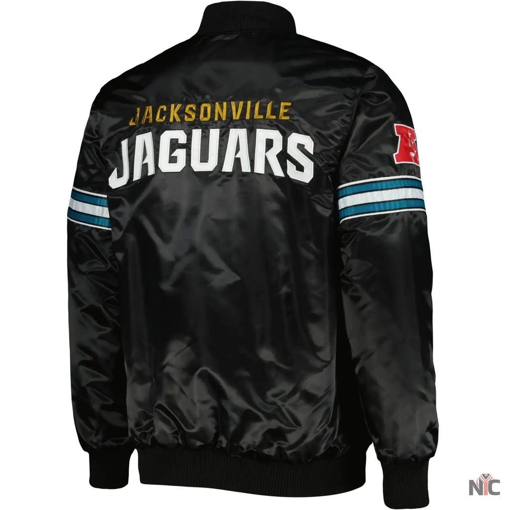 Jacksonville Jaguars Starter The Pick and Roll Satin Jacket NYC Jackets