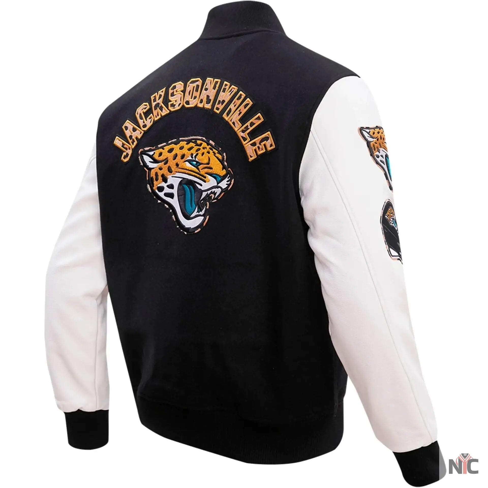 Jacksonville Jaguars Wool and Leather Varsity Jacket NYC Jackets