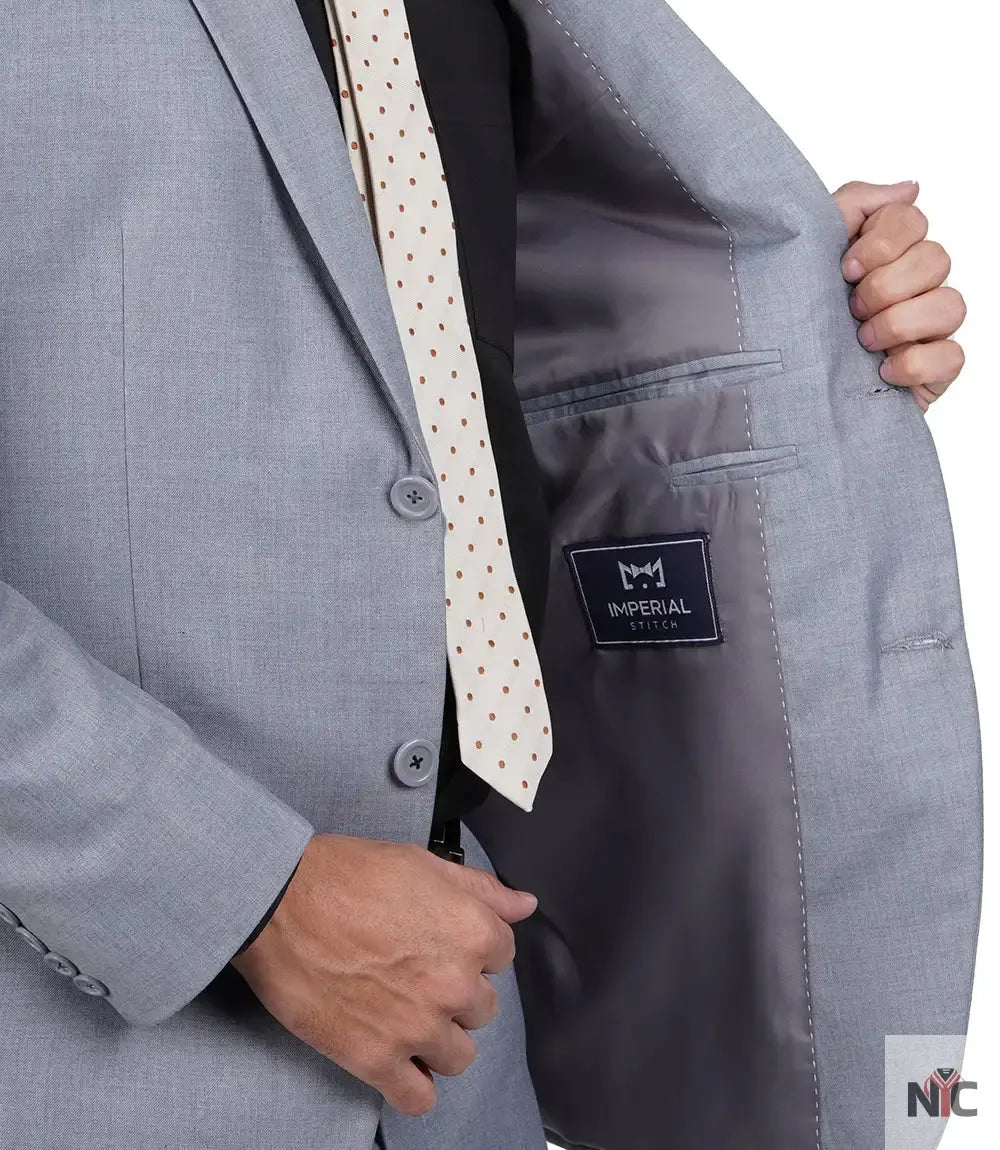 Jared Men's Grey Two-Piece Suit NYC Jackets