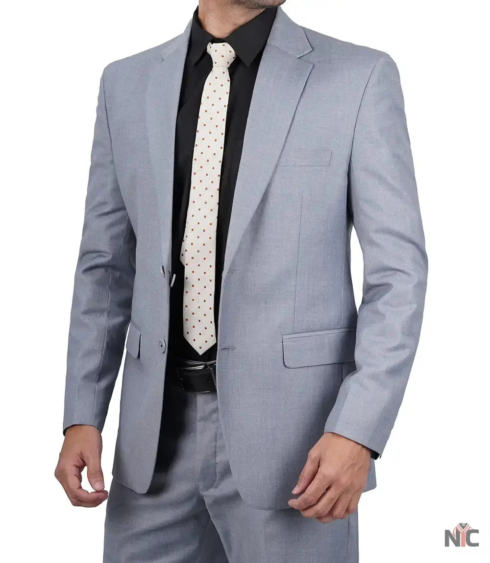 Jared Men's Grey Two-Piece Suit NYC Jackets