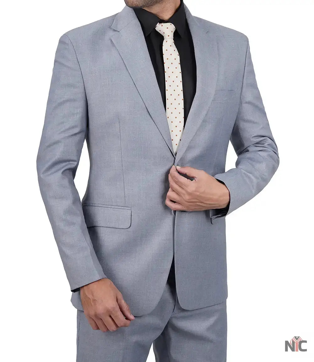 Jared Men's Grey Two-Piece Suit NYC Jackets